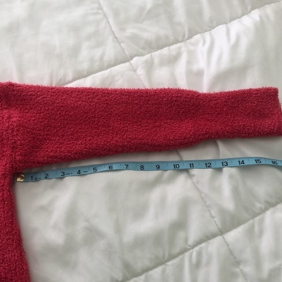 NWT Sincerely Jules soft hot pink v neck sweater medium that can be layered - Picture 4 of 7